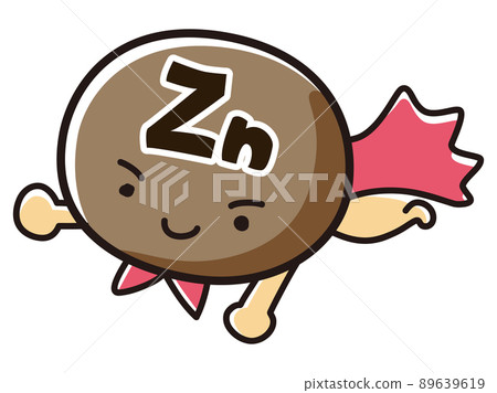 Illustration of Zn (zinc) hero character 89639619