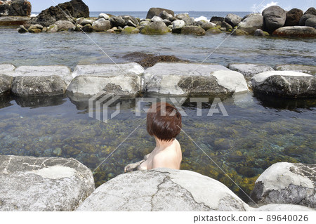 春天在北海道函館江山岬拍攝水無海濱溫泉 春天在北海道函館江山岬拍攝水無海濱溫泉 89640026