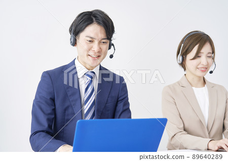 Operator white background 89640289