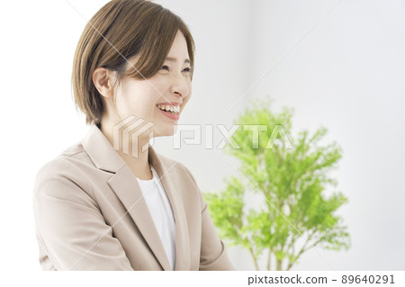 Business woman office portrait 89640291
