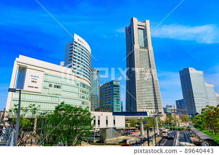 Cityscape from Sakuragicho Station Square, Yokohama City, Kanagawa Prefecture Hulic Minatomirai and Yokohama Landmark Tower Cityscape from Sakuragicho Station Square, Yokohama City, Kanagawa Prefecture Hulic Minatomirai and Yokohama Landmark Tower 89640443