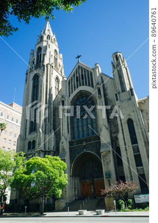 Los Angeles, California, USA. Sep 2021. The center of the Koreatown. View of Immanuel Presbyterian Church. 89640761