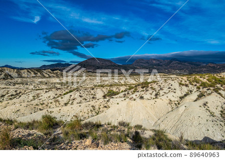 The Badlands of Abanilla and Mahoya near Murcia in Spain 89640963