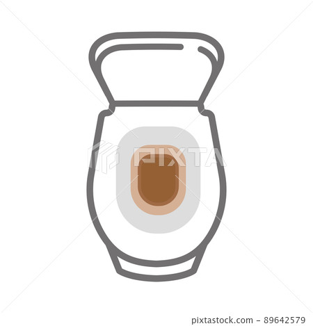 Vector illustration of brown urine. 89642579
