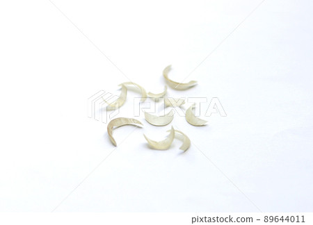 Pile of human nails isolated on white background. Pile of human nails isolated on white background. 89644011
