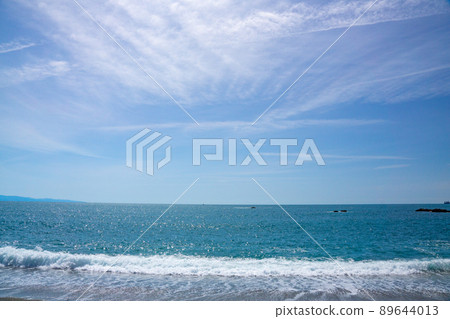 太平洋藍色的大海和天空 89644013