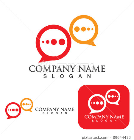 Bubble Chat Social Template and Symbol Bubble Chat Social Template and Symbol 89644453