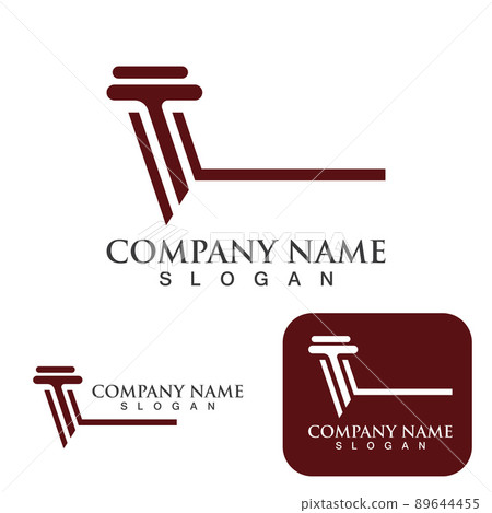 Pillar logo and symbol vector 89644455