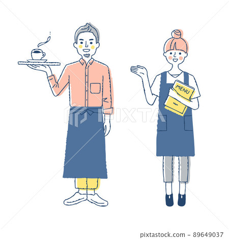 Men and women of cafe clerk 89649037