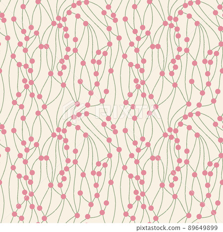 smooth branches with berries seamless pattern delicate background. 89649899