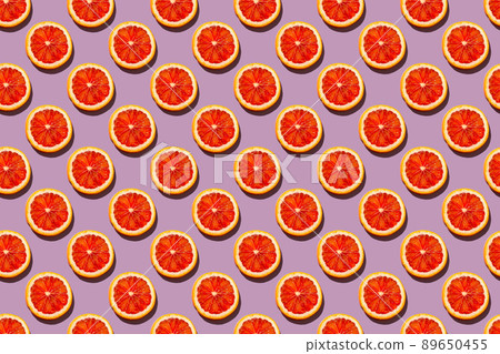 Seamless pattern with blood orange 89650455