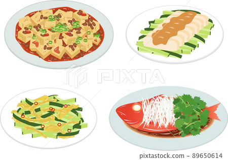 Chinese food set 89650614