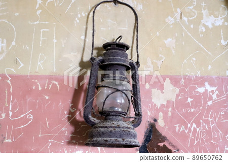 Very old and rusty things are sold at a flea market in Tel Aviv 89650762