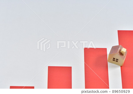 Image of increased burden on households with graphs and homes Image of increased burden on households with graphs and homes 89650929