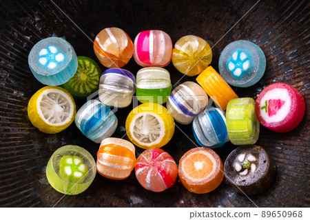Colorful Japanese candy 89650968