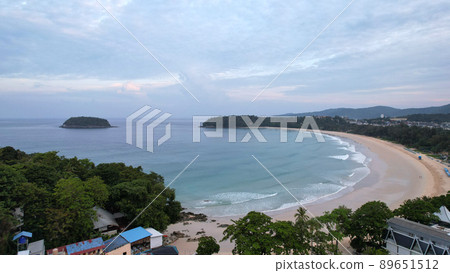 Early dawn on the island of Phuket. Kata Beach. 89651512
