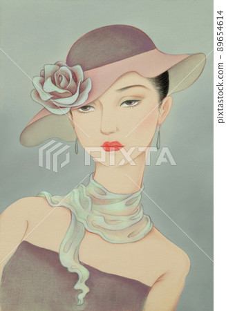 Taisho Roman Rose hat woman Taisho Roman Rose hat woman 89654614
