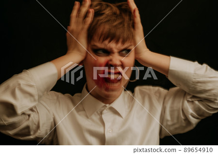 woman is a psychopath with schizophrenia and mental disorders woman is a psychopath with schizophrenia and mental disorders 89654910