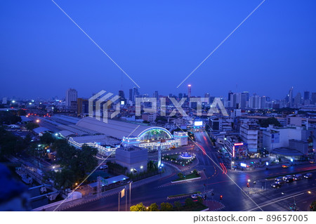 Night view of Bangkok, the capital of the Kingdom of Thailand (Krunthep Mahanakon) Night view of Bangkok, the capital of the Kingdom of Thailand (Krunthep Mahanakon) 89657005