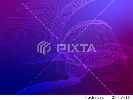 Futuristic Blue and Violet Dynamic Wave Abstract Background 89657618