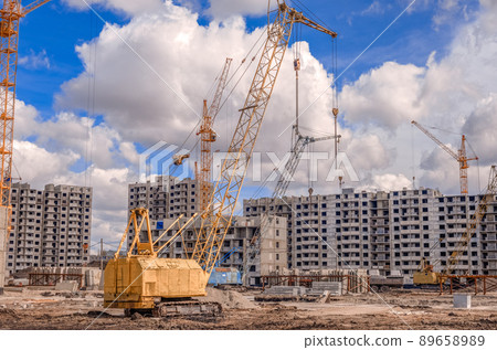 Construction of high-rise building and construction machinery 89658989