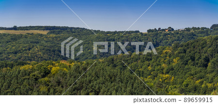 a forest landscape on the Dniester canyon, National Nature Park Dnister Canyon, Ternopil region, Ukraine a forest landscape on the Dniester canyon, National Nature Park Dnister Canyon, Ternopil region, Ukraine 89659915