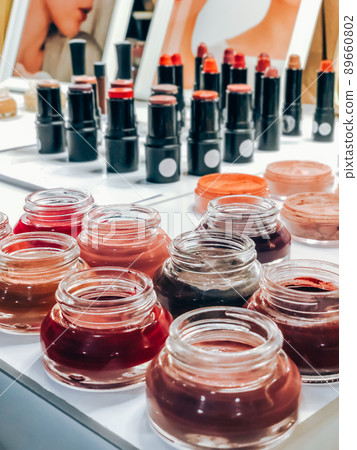 Makeup products closeup on sale 89660802