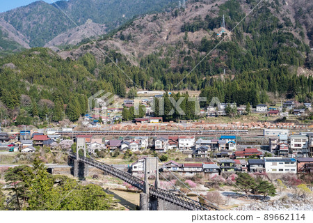 [Momosuke Bridge] Nagiso cityscape seen from Tenpaku Park 89662114
