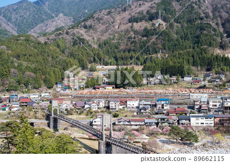 [Momosuke Bridge] Nagiso cityscape seen from Tenpaku Park 89662115