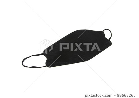 black anti virus mask isolated on white background black anti virus mask isolated on white background 89665263