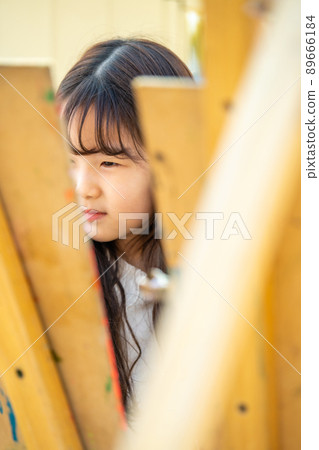 兒童女孩生活方式藝術 兒童女孩生活方式藝術 89666184