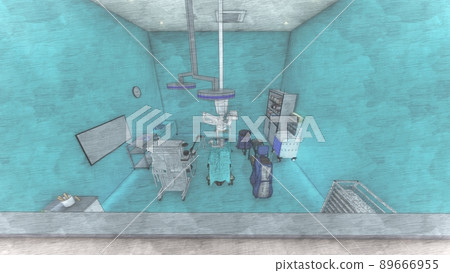 沒有人的醫院手術室插圖 CG 沒有人的醫院手術室插圖 CG 89666955
