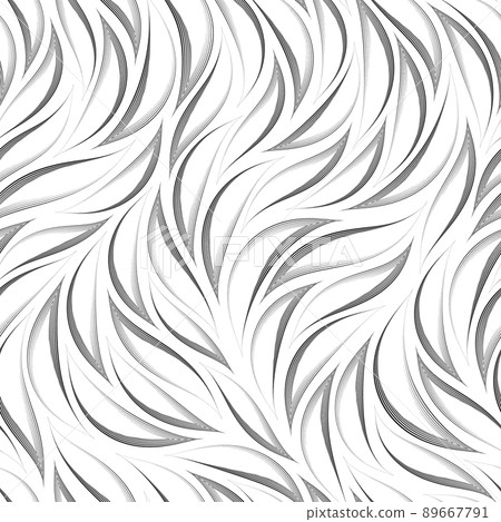 Seamless monochrome vector pattern of thin smooth lines.Stock seamless linear texture of abstract black smooth lines. Seamless monochrome vector pattern of thin smooth lines.Stock seamless linear texture of abstract black smooth lines. 89667791
