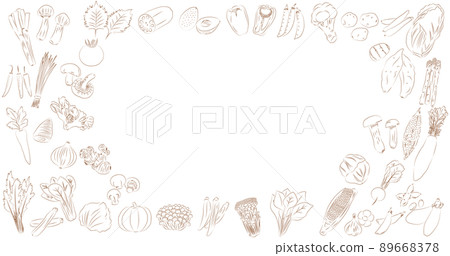 vegetables, vegetable, vector 89668378