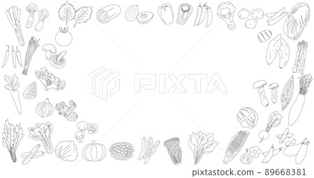 蔬菜 食品 矢量 89668381
