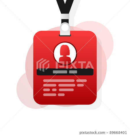 Vector name tag icons - identity badge symbol Vector name tag icons - identity badge symbol 89668401