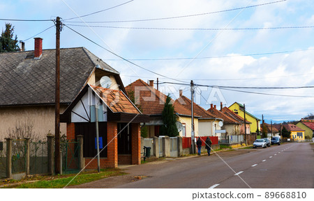 Photo of colorful typical hungarian village 89668810