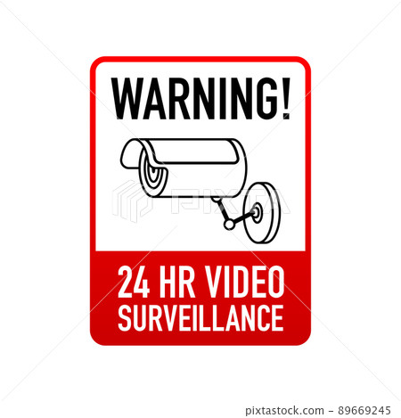 Security video, great design for any purposes. Isometric vector illustration. Security protection concept 89669245