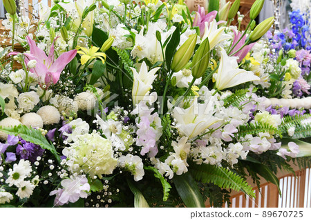 Funeral flowers 89670725
