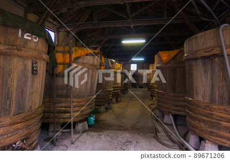 Inside the brewery White soy sauce Aichi / Mikawa region 89671206