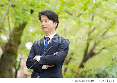 上班族男性新鮮綠色 上班族男性新鮮綠色 89671545