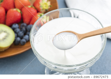 Smooth and smooth yogurt Smooth and smooth yogurt 89672473