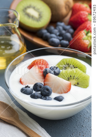 Smooth and smooth yogurt Smooth and smooth yogurt 89672493