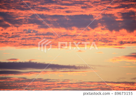 Burning sunset Burning sunset 89673155