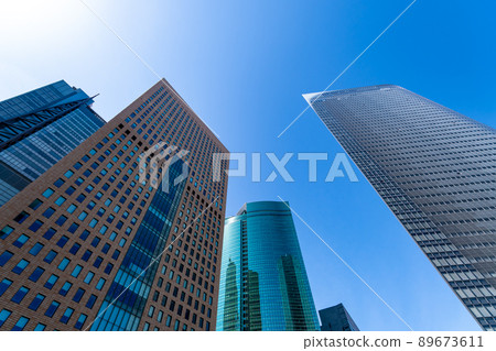千變萬化的東京汐留摩天樓和湛藍的天空 2022.04 e-1 千變萬化的東京汐留摩天樓和湛藍的天空 2022.04 e-1 89673611