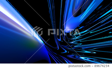 在藍色宇宙中飛得比光還快的圖像 89674234