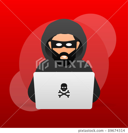 Hacked, great design for any purposes. Internet technology. Cyber crime, hacker attack. Phishing scam. Hacked, great design for any purposes. Internet technology. Cyber crime, hacker attack. Phishing scam. 89674314