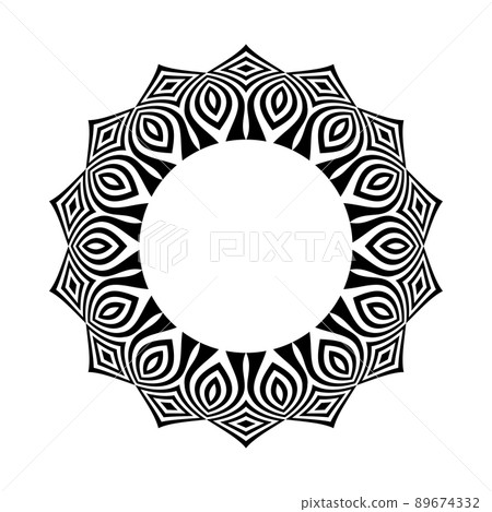 Abstract decorative geometric circle pattern. Abstract decorative geometric circle pattern. 89674332