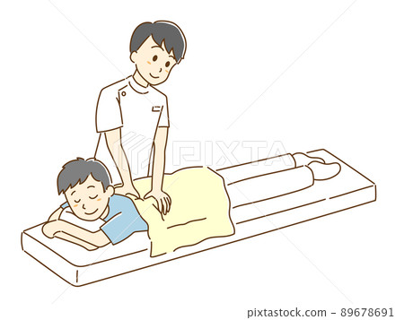 接受按摩的插圖 89678691