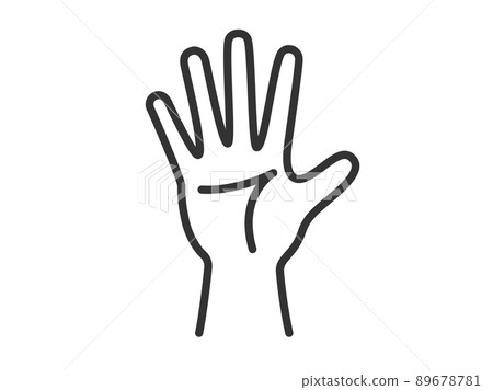 石頭剪刀布par的手的插圖 89678781